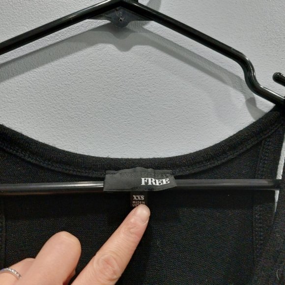 ARITZIA Wilfred Free Yasmin Black Bodycon Cut-out Tank Dress Size XXS - Picture 4 of 9